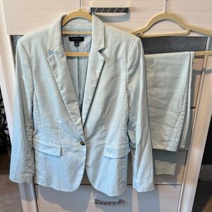 Ann Taylor Light Blue Blazer and Pants Set